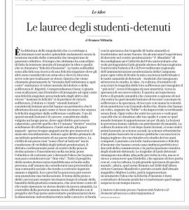 Le Lauree degli Studenti Detenuti
